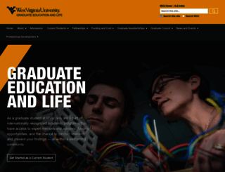graduateeducation.wvu.edu screenshot
