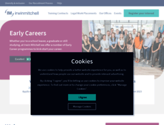 graduaterecruitment.irwinmitchell.com screenshot