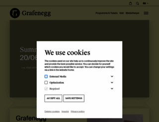 grafenegg.com screenshot