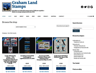 grahamlandstamps.co.uk screenshot
