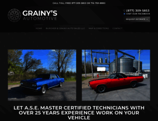grainysautomotive.com screenshot
