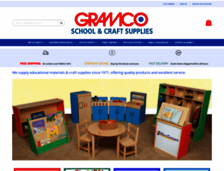 gramcoschoolsupplies.com screenshot