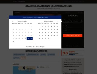 grameno-apartments.kountoura-selino.hotel-crete.net screenshot