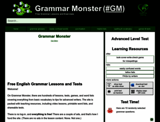 grammar-monster.com screenshot