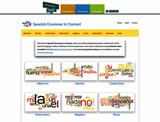 grammar.spanishintexas.org screenshot