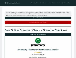 grammarcheck.me screenshot