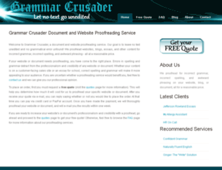 grammarcrusader.com screenshot