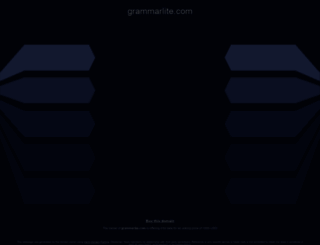 grammarlite.com screenshot