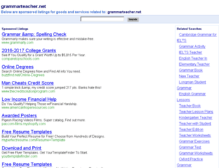 grammarteacher.net screenshot
