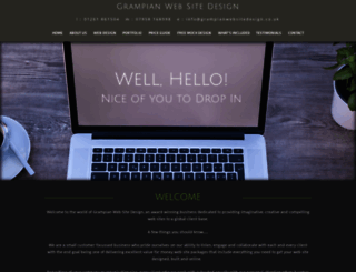 grampianwebsitedesign.co.uk screenshot