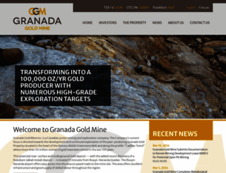 granadagoldmine.com screenshot