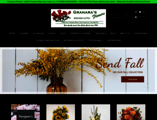 granarasflowers.com screenshot
