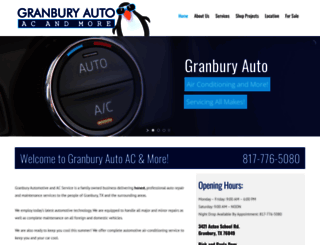 granburyautoac.com screenshot