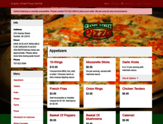 granbystreetpizza.click4ameal.net screenshot