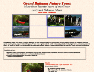 grandbahamanaturetours.com screenshot