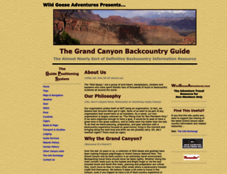grandcanyonbackcountryguide.com screenshot