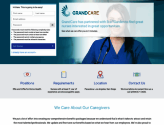 grandcare.staffgarden.com screenshot