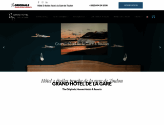 grandhotelgare.com screenshot
