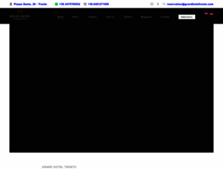 grandhoteltrento.com screenshot