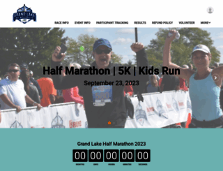grandlakemarathon.com screenshot
