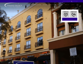 grandlegacyhotel.com screenshot