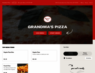 grandmaskosherpizza.com screenshot