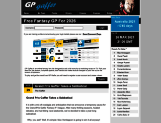 grandprixgaffer.com screenshot