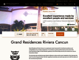 grandresidencesrivieracancun.com screenshot
