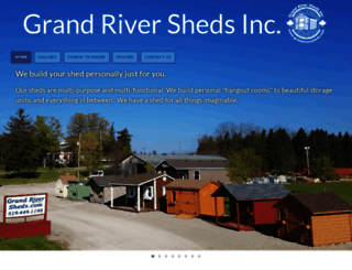 grandriversheds.com screenshot