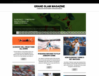 grandslammagazine.com screenshot