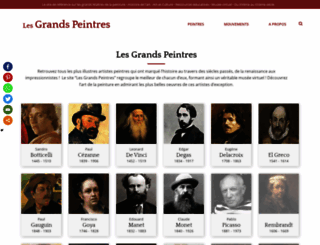 grandspeintres.com screenshot