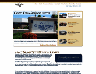 grandtetonsurgicalcenter.com screenshot