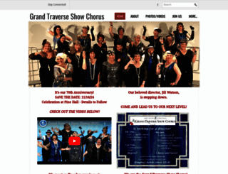 grandtraverseshowchorus.org screenshot