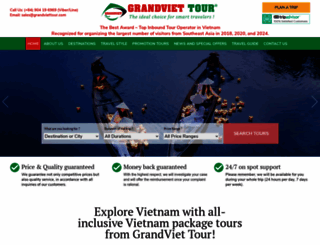 grandviettour.com screenshot