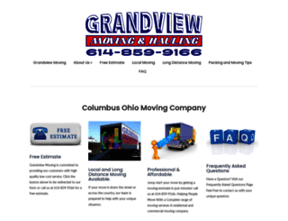 grandviewmoving.com screenshot