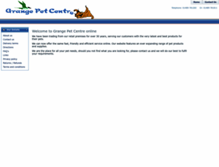 grangepetcentre.co.uk screenshot
