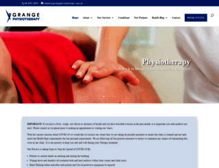 grangephysiotherapy.com.au screenshot