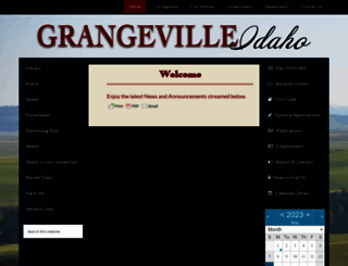 grangeville.us screenshot