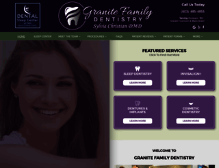 granitefamilydentistry.com screenshot