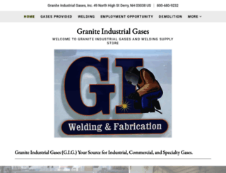 graniteindustrialgases.com screenshot