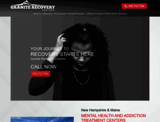 graniterecoverycenters.com screenshot