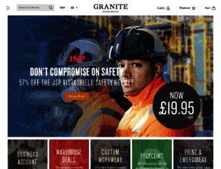 graniteworkwear.com screenshot