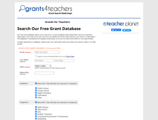 grants4teachers.com screenshot