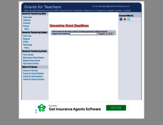 grantsforteachers.com screenshot