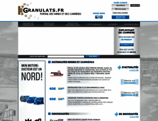 granulats.fr screenshot