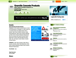granville-concrete-products-nj.hub.biz screenshot