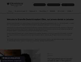 granvilledental.co.uk screenshot