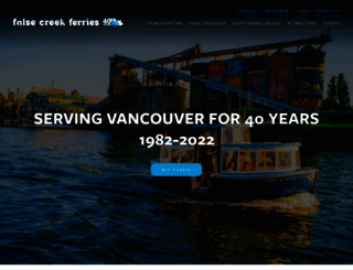 granvilleislandferries.bc.ca screenshot