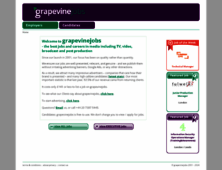 grapevinejobs.co.uk screenshot