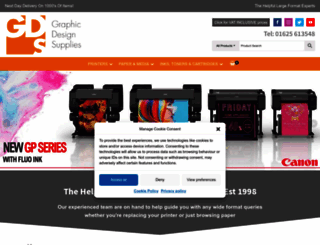graphicdesignsupplies.co.uk screenshot